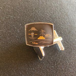 Vintage Cufflinks Krakatoa Java and Sumatra style